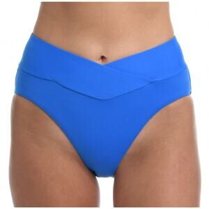 La Blanca Bikini Bottoms SZ 12 Island Goddess Crossover High Rise NWT Capri Blue